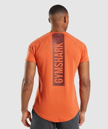 T Shirts Gymshark Bold Hombre Naranjas | CO 3380FDN